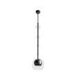 Lustra moderna Ros neagra abajur transparent Ø16cm, Maytoni