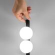 Aplica moderna neagra LED 6W/450lm/3000K, Ping Pong AP2 313525 Ideal Lux