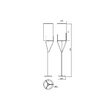 Lampadar Poseido modern auriu cu abajur textil bej si intrerupator, E27/42W, IPO F1 05 02, Incanti