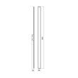 Aplica moderna Wapi negru LED 35W/3780lm/3000K, 01-2773 Redo