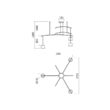 Lustra moderna alba abajururi metalice LED 3x6W/1620lm/3000K, Lolli 01-1524 Redo