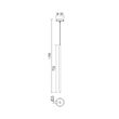 Lustra moderna alba LED 7W/675lm/3000K L75, Kanji 01-1224 Redo