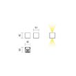 Aplica moderna il. direct/indirect LED 7W/766lm/3000K, Amplitude 01-1229 Redo
