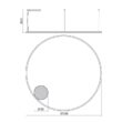 Lustra moderna alba il. direct LED 105W/12705lm/4000K, Orbit 01-1920-TRIAC Redo