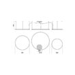 Lustra moderna alba  il. direct LED 42W+55W+66W/17714lm/3000K, Orbit 01-1722-TRIAC Redo