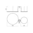 Lustra moderna alba  il. direct LED 42W+66W/11664lm/3000K, Orbit 01-1720-TRIAC Redo