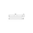 Aplică moderna cromata baie IP44 LED 17W/1904lm/3000K,Thela 01-2286 Redo