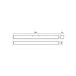 Aplică moderna cromata baie IP44 LED 25W/2800lm/3000K, Thela 01-2287 Redo