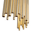 Aplica moderna aurie abajur tuburi metalice 2xE14/40W, PAN AP2 208794 Ideal Lux