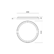 Plafoniera Iconic negru-alb LED 50W/6265lm/3000K, 01-2671 Redo