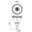 Corp de iluminat stradal LED XBURG 50W 4000K CRI.>80 IP65 Arelux BG01NW DG
