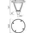 Corp iluminat stradal LED XTOWN URBAN 45W 4000K IP65 120° DG Arelux TT02NW DG