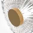 Aplica LED moderna Amulet aurie abajur transparent Ø18cm 3W, Maytoni