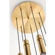 Lustra moderna neagra-aurie detalii sferice aurii 7xGU10/60W Alas 2021 Jupiter