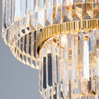 Candelabru cristal modern auriu Prism LED 80W/6400lm/3000K, LU 2415/55 GOLD Orion
