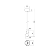 Lustra moderna Aoba alba il. direct/indirect LED 8W/851lm/3000K, 01-2692 Redo