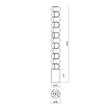 Lampadar modern Jaco alb satinat LED 52W/4434lm/3000K, 01-2691 Redo