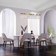 Lustra cristal transparent moderna Dune aurie L93cm, Maytoni