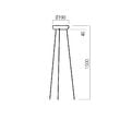 Accesoriu alb montaj suspendat plafoniere Dip CS3RD190WH Redo