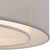Plafoniera moderna Bergamo cromata abajur alb cu gri Ø52cm, Maytoni