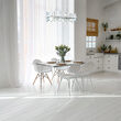 Lustra moderna Cerezo cromata abajur transparent L85cm, Maytoni