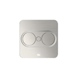 Priza dubla, incastrabila, rectangulara, Twist2 946.001, Bachmann
