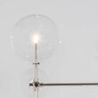 Candelabru modern din alama masiva si abajururi din sticla suflata, Soap 6 DT, B036 Schwunghome