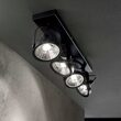 Spot negru dispersoare reglabile 4xGU10/50W, Glim PL4 200255 Ideal Lux