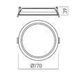 Spot LED incastrat 23W/3000/4000/6000K XEvo CCT EVR03CCT SWH Arelux