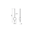 Aplica moderna Diaz aurie LED 18W/1935lm/3000K, 01-2700 Redo
