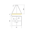 Lustra moderna Febe alba LED 40W/5600lm/4000K, 01-2900 Redo