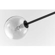 Candelabru modern negru abajururi transparente 4xG9/60W si 4xGU10/60W Moka 1996 Jupiter