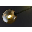 Candelabru modern negru abajururi champagne 4xG9/60W si 4xGU10/60W Moka 1994 Jupiter
