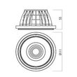 Modul LED COB XCOMBO 09, 1x20W 3000K IP20 36° WH Arelux CM09WW WH