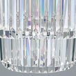 Candelabru cristal modern crom Prism LED 80W/6400lm/3000K, LU 2415/55 CHROM Orion