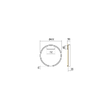 Aplica/plafoniera moderna Febe alba LED 24W/3360lm/4000K, 01-2816 Redo