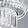 Candelabru cristal modern crom Prism LED 80W/6400lm/3000K, LU 2415/55 CHROM Orion
