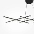 Lustra LED moderna Halo neagra abajur alb L30cm 40W, Maytoni