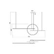 Lustra moderna alba LED 66W/7275lm/4000K D60, Giotto 01-1849 Redo