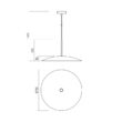 Lustra moderna neagra-aurie abajur metalic 1xE27/42W, Cymbal 01-1744 Redo