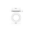 Plafoniera moderna LED RGB control TUYA, Andes 05-917 Smarter