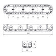 Doza de aparataj, cvintupla, montaj incastrat in rigips, 351x68x50mm, Kopos KPL64-50/5LDNA