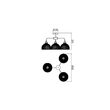 Plafoniera moderna negru mat, Tamis 01-1570 Smarter