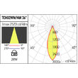 Proiector LED pe sina XTORCH 1x28W 4000K CRI.92 IP20 UGR<10 36° SWH Arelux TCH02NW SWH