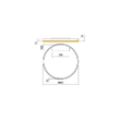 Aplica/plafoniera moderna Febe neagra LED 37W/5180lm/4000K, 01-2844 Redo
