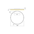 Aplica/plafoniera moderna Febe alba LED 50W/6800lm/3000K, 01-2845 Redo