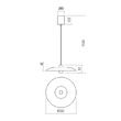 Lustra Lars maro satinat il. direct/indirect LED 6W/720lm/3000K, 01-2737 Redo