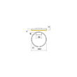 Aplica/plafoniera moderna Febe alba LED 24W/3264lm/3000K, 01-2833 Redo