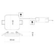 Downlights patrat LED, lumina neutra 4000K, 19W, 1700 lm, IP65, Emos ZV2152
