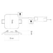 Downlights patrat LED, lumina neutra 4000K, 6W, 500 lm, IP65, Emos ZV2112